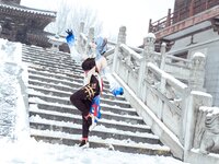 [Cosplay] 虎森森 原神 甘雨 雪景