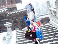 [Cosplay] 虎森森 原神 甘雨 雪景