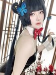 [Cosplay] 屿鱼 蔚蓝档案 龙华妃咲 兔女郎