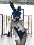 [Cosplay] 屿鱼 蔚蓝档案 龙华妃咲 兔女郎