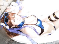 [Cosplay][Ema-mode] Ema Sakura さくらえま - えまぶるっ！水着ベアトリクス水着ゼタ
