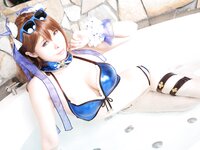 [Cosplay][Ema-mode] Ema Sakura さくらえま - えまぶるっ！水着ベアトリクス水着ゼタ