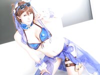 [Cosplay][Ema-mode] Ema Sakura さくらえま - えまぶるっ！水着ベアトリクス水着ゼタ