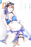 [Cosplay][Ema-mode] Ema Sakura さくらえま - えまぶるっ！水着ベアトリクス水着ゼタ