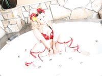 [Cosplay][Ema-mode] Ema Sakura さくらえま - えまぶるっ！水着ベアトリクス水着ゼタ