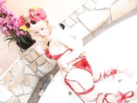 [Cosplay][Ema-mode] Ema Sakura さくらえま - えまぶるっ！水着ベアトリクス水着ゼタ