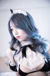 [Cosplay] eloise 软软 - Three points and black silk 三点与黑丝
