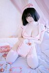 [Cosplay] 阿半今天很开心 粉护士
