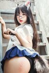 [Cosplay] yuuhui玉汇 天台猫猫 黑犬机器人女友