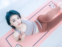 [JVID] 妍妍 Angel - 【禁忌瑜珈課程】 瑜珈教練的秘密 裸體私人課程