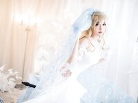 [Cosplay] 焖焖碳 - 少女前线 索米 婚纱