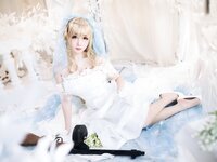 [Cosplay] 焖焖碳 - 少女前线 索米 婚纱