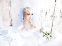 [Cosplay] 焖焖碳 - 少女前线 索米 婚纱