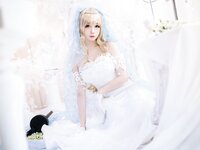 [Cosplay] 焖焖碳 - 少女前线 索米 婚纱