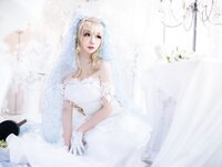 [Cosplay] 焖焖碳 - 少女前线 索米 婚纱