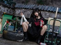[Cosplay] 咬一口兔娘 - 不良女高