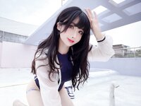 [Cosplay] rioko 凉凉子 - Rooftop swimming competition 天台竞泳