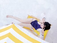 [Cosplay] rioko 凉凉子 - Rooftop swimming competition 天台竞泳