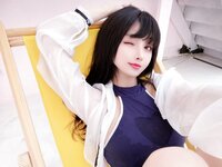 [Cosplay] rioko 凉凉子 - Rooftop swimming competition 天台竞泳