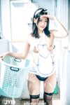 [JVID] 露露咪 - 露露咪淫蕩小女僕 露露咪の特別服務 幫主人足交到射了 粉嫩美乳美鮑