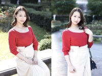 【舞ワイフ公式写真集】三尾めぐ - 不倫サイトで男漁りをするうりざね顔の和風美人妻