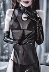 [Cosplay] Hoshino Masato 星野咪兔 - See-through mesh cheongsam 透视网纱旗袍