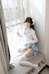 [Cosplay] 不呆猫 - 白色兔子JK