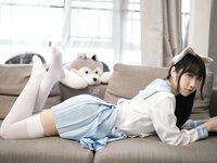 [Cosplay] 不呆猫 - 白色兔子JK