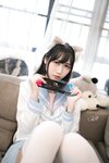 [Cosplay] 不呆猫 - 白色兔子JK