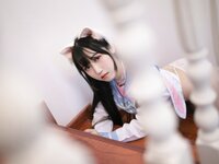 [Cosplay] 不呆猫 - 白色兔子JK