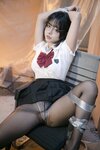 [Cosplay] yuuhui玉汇 – 电梯间尾行