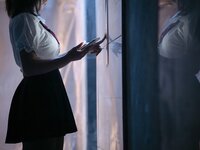 [Cosplay] yuuhui玉汇 – 电梯间尾行