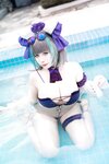 [Cosplay] 贞子蜜桃 - 碧蓝航线 柴郡泳装
