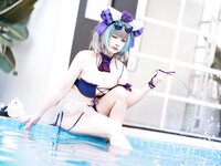 [Cosplay] 贞子蜜桃 - 碧蓝航线 柴郡泳装