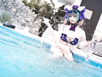 [Cosplay] 贞子蜜桃 - 碧蓝航线 柴郡泳装