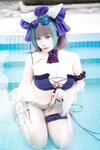 [Cosplay] 贞子蜜桃 - 碧蓝航线 柴郡泳装