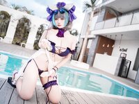 [Cosplay] 贞子蜜桃 - 碧蓝航线 柴郡泳装