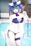 [Cosplay] 贞子蜜桃 - 碧蓝航线 柴郡泳装