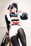 [Cosplay] 狐洛洛子 - 鲨鱼妹 女仆