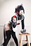 [Cosplay] 狐洛洛子 - 鲨鱼妹 女仆