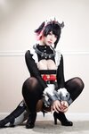[Cosplay] 狐洛洛子 - 鲨鱼妹 女仆
