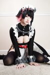 [Cosplay] 狐洛洛子 - 鲨鱼妹 女仆