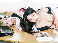 [JVID] 黎菲儿 & 黎茉 - 情欲校园补考日-女学生在教室嬉闹-相互探索身体-性欲高涨