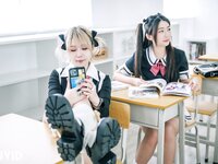 [JVID] 黎菲儿 & 黎茉 - 情欲校园补考日-女学生在教室嬉闹-相互探索身体-性欲高涨