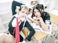 [JVID] 黎菲儿 & 黎茉 - 情欲校园补考日-女学生在教室嬉闹-相互探索身体-性欲高涨