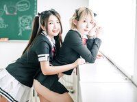 [JVID] 黎菲儿 & 黎茉 - 情欲校园补考日-女学生在教室嬉闹-相互探索身体-性欲高涨