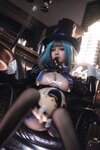 [Cosplay] 雪晴Astra - 万圣节 柴郡魔术师