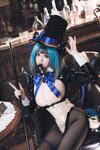 [Cosplay] 雪晴Astra - 万圣节 柴郡魔术师