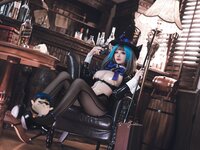 [Cosplay] 雪晴Astra - 万圣节 柴郡魔术师