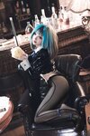 [Cosplay] 雪晴Astra - 万圣节 柴郡魔术师